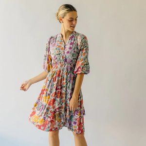 Piper & Scoot Nella Bubble floral dress - size Small